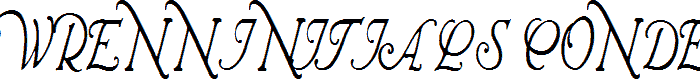 Wrenn Initials Condensed font